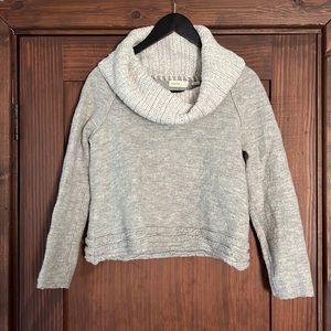 🐑 Anthro Sleeping on Snow Wool Cowl Neck sweater size M 🐑